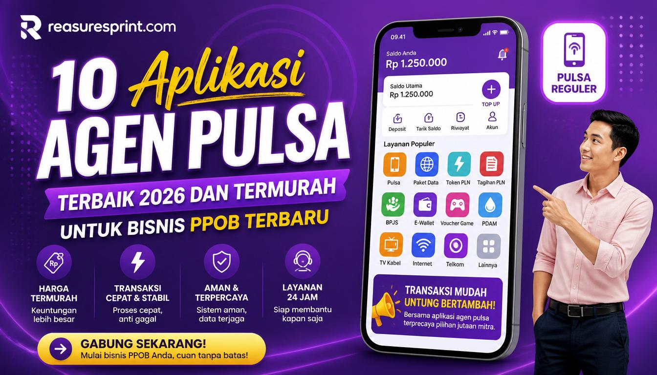 10 Aplikasi Agen Pulsa Terbaik 2026 Dan Termurah Untuk Bisnis PPOB Terbaru