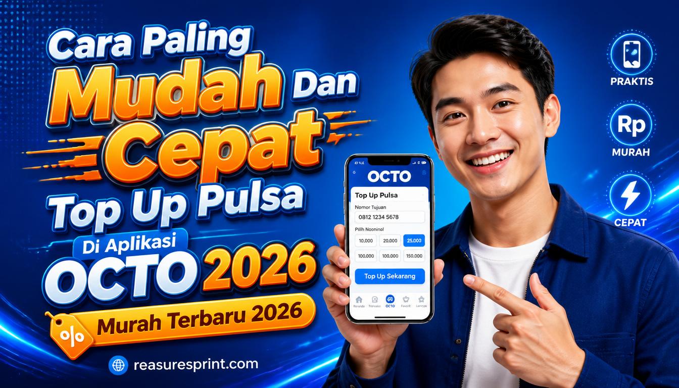 Cara Paling Mudah Dan Cepat Top Up Pulsa Di Aplikasi OCTO
