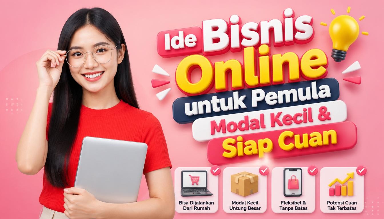 Ide Bisnis Online untuk Pemula Modal Kecil & Siap Cuan