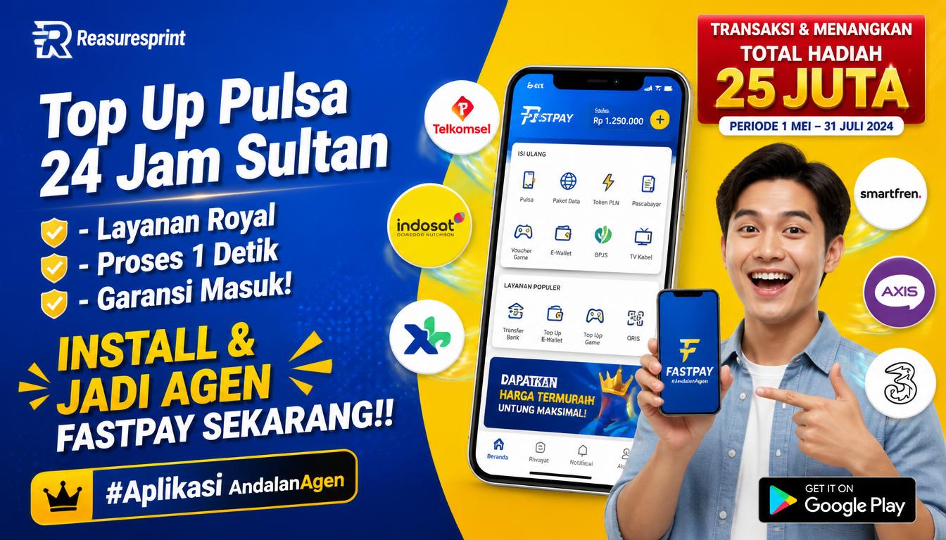 Top Up Pulsa 24 Jam Sultan Layanan Royal Proses 1 Detik Garansi Masuk