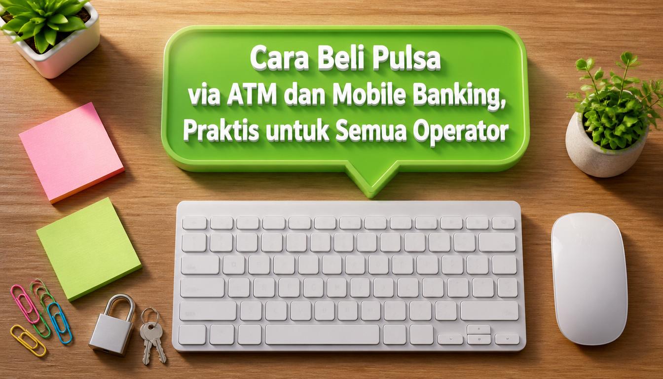 Cara Beli Pulsa via ATM dan Mobile Banking, Praktis untuk Semua Operator