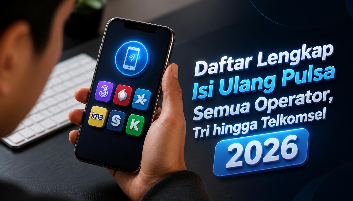 Daftar Lengkap Isi Ulang Pulsa Semua Operator, Tri hingga Telkomsel 2026