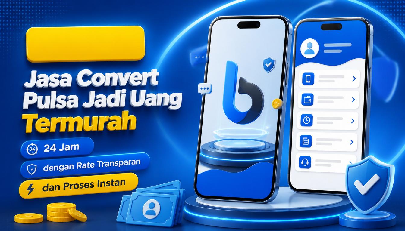 Jasa Convert Pulsa Jadi Uang Termurah 24 Jam dengan Rate Transparan dan Proses Instan