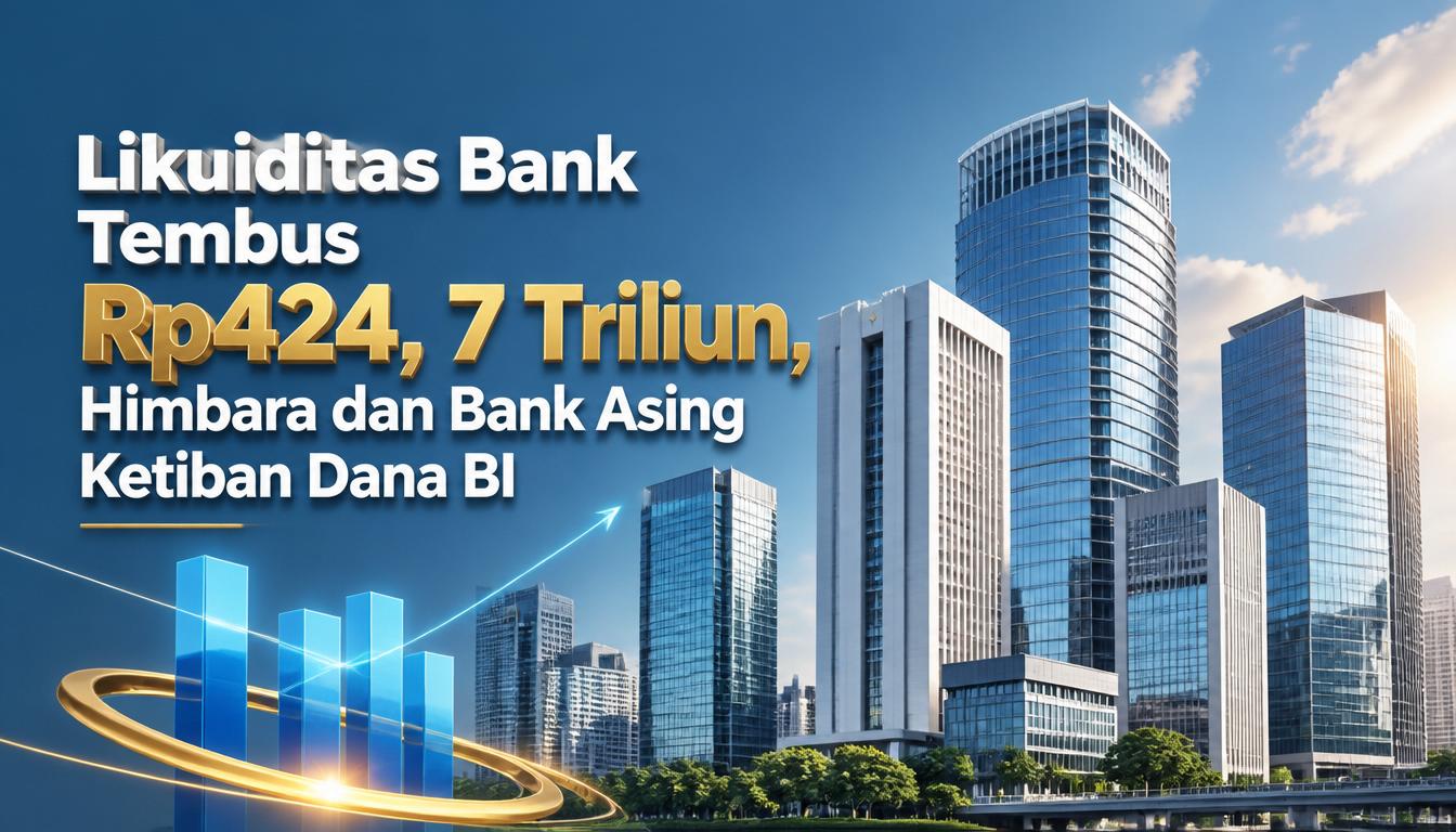 Likuiditas Bank Tembus Rp424,7 Triliun, Himbara dan Bank Asing Ketiban Dana BI