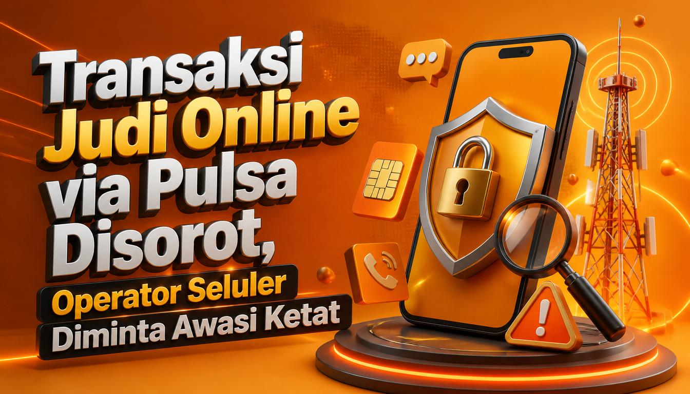 Transaksi Judi Online via Pulsa Disorot, Operator Seluler Diminta Awasi Ketat