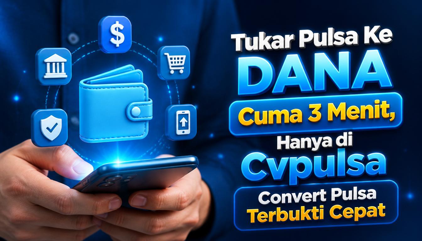 Tukar Pulsa Ke DANA Cuma 3 Menit, Hanya di Cvpulsa Convert Pulsa Terbukti Cepat