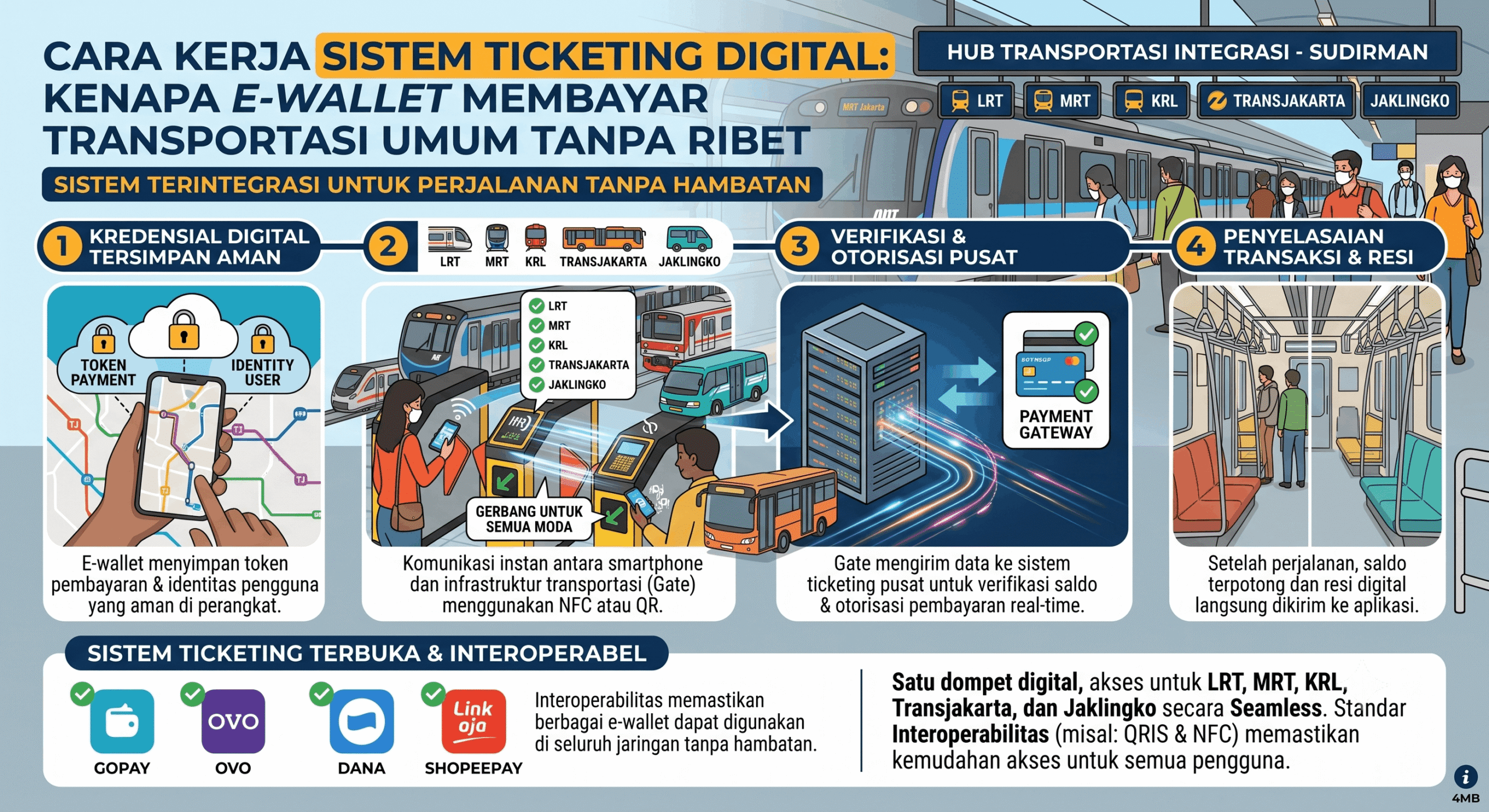 Aplikasi E-Wallet Terbaik untuk Pembayaran Transportasi Umum 2026