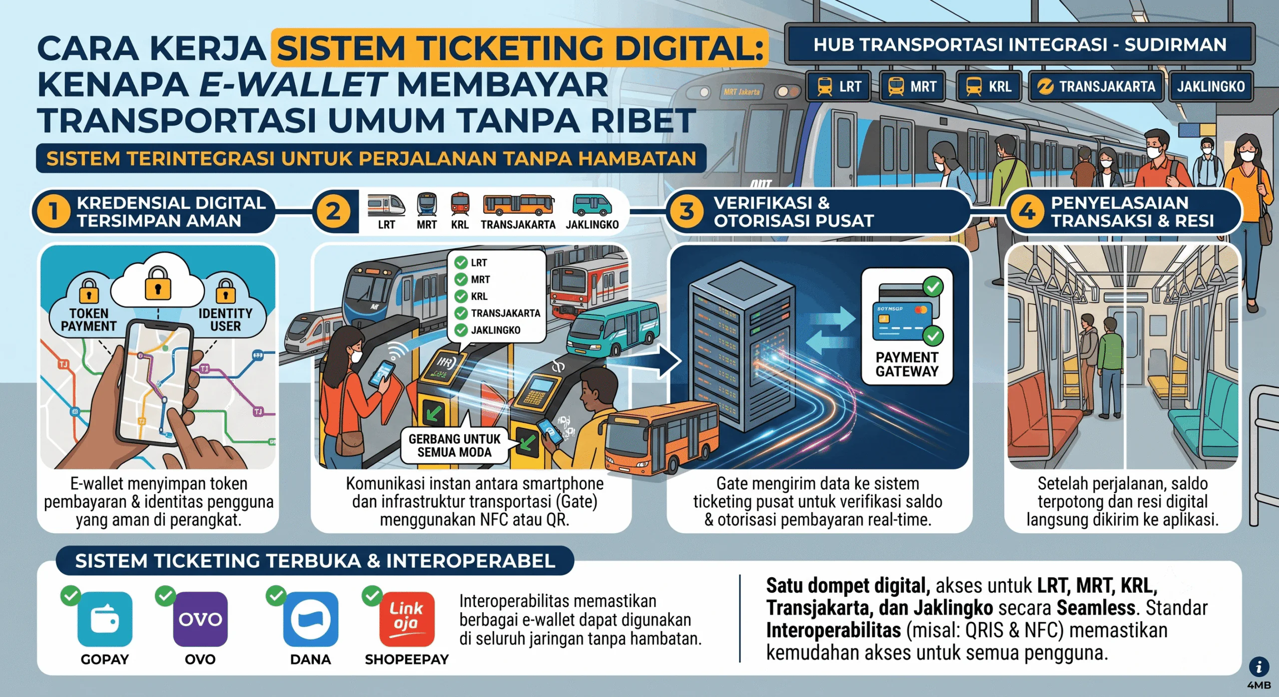 Aplikasi E-Wallet Terbaik untuk Pembayaran Transportasi Umum 2026