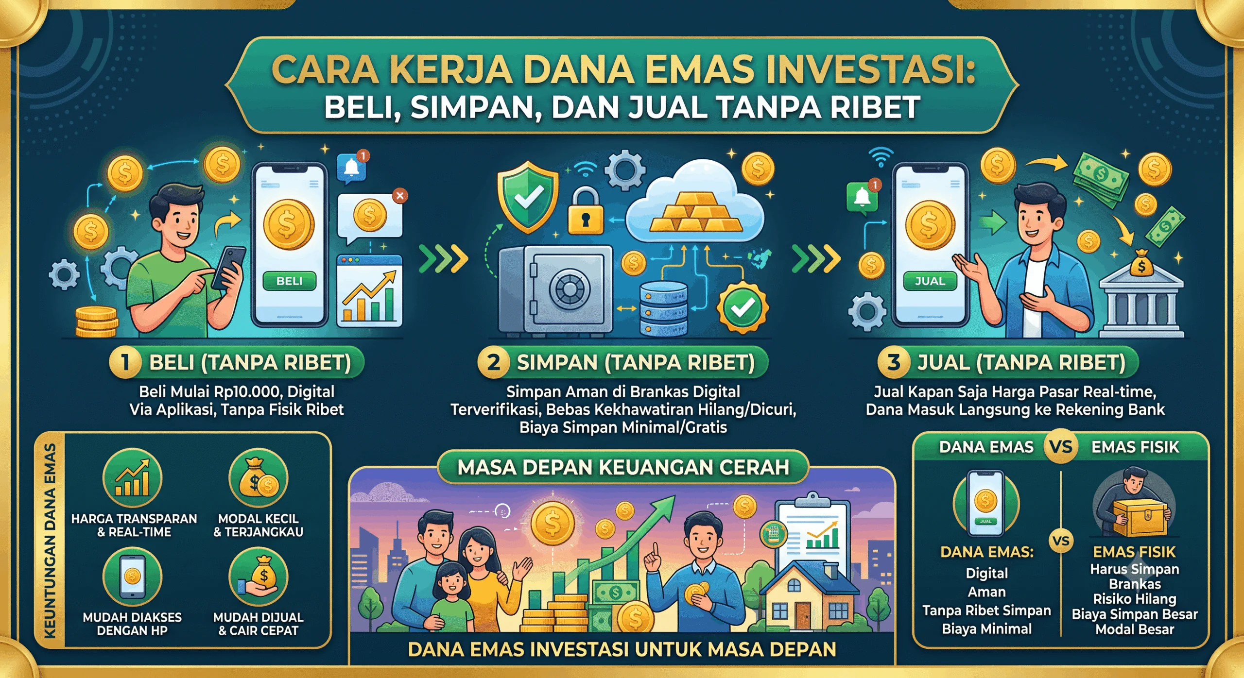 Panduan Menghindari Rugi Bandar Saat Harga Dana Emas Mendadak Turun